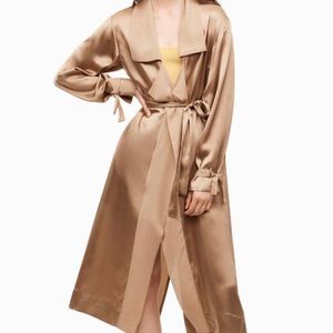 Aritzia’s Wilfred Le Fou Black Silk Jacket, M